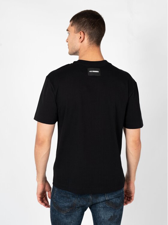 Les Hommes Les Hommes T-Shirt LBT1007700D Μαύρο Regular Fit