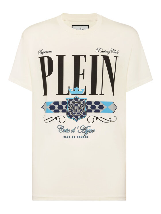 PHILIPP PLEIN PHILIPP PLEIN T-Shirt 24673 Biały Regular Fit
