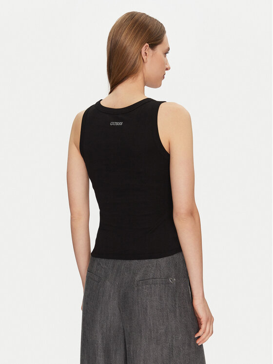 Guess Guess Top W5GP06 KCS10 Negru Regular Fit