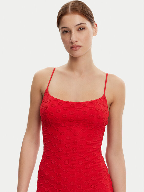 BARDOT BARDOT Sukienka koktajlowa 57998DB1 Czerwony Regular Fit