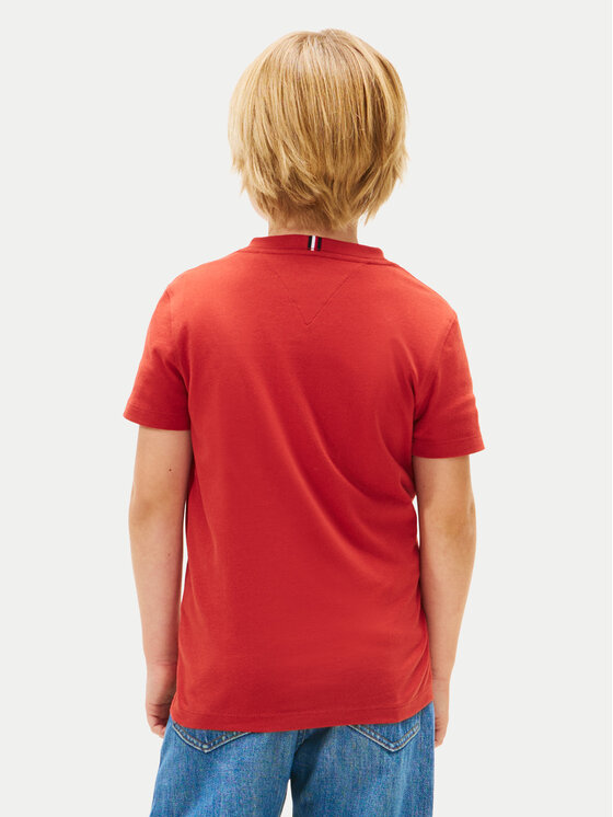 Tommy Hilfiger Tommy Hilfiger T-Shirt KB0KB06879 Czerwony Regular Fit