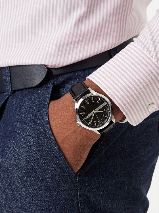 Armani Exchange Armani Exchange Pulkstenis Hampton AX2101 Melns