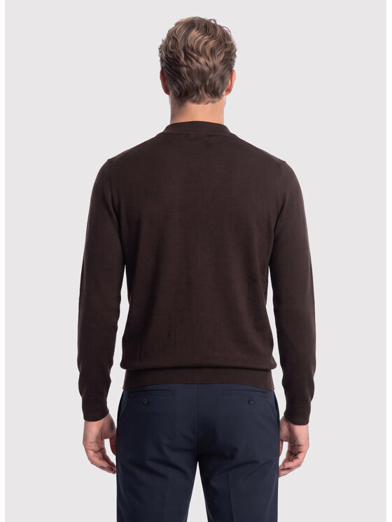 Pako Lorente Pako Lorente Sweter P26WB-2X-004 Brązowy Classic Fit
