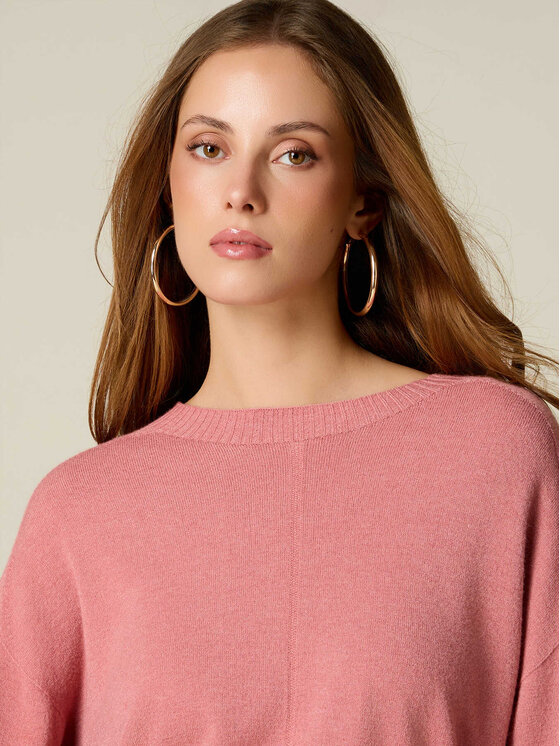 Oltre Oltre Maglione M153E002162N006 Rosa Regular Fit