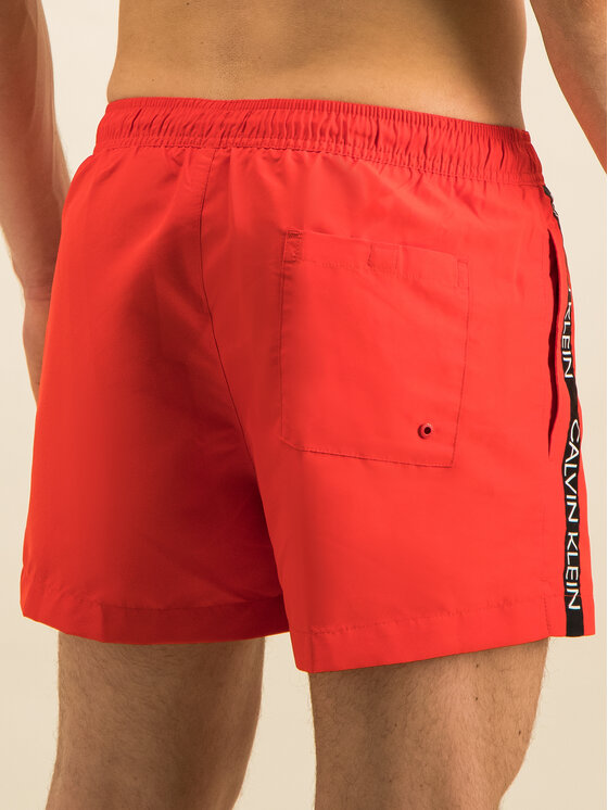 Calvin Klein Swimwear Calvin Klein Swimwear Pantaloni scurți pentru înot Drawstring KM0KM00457 Roșu Regular Fit