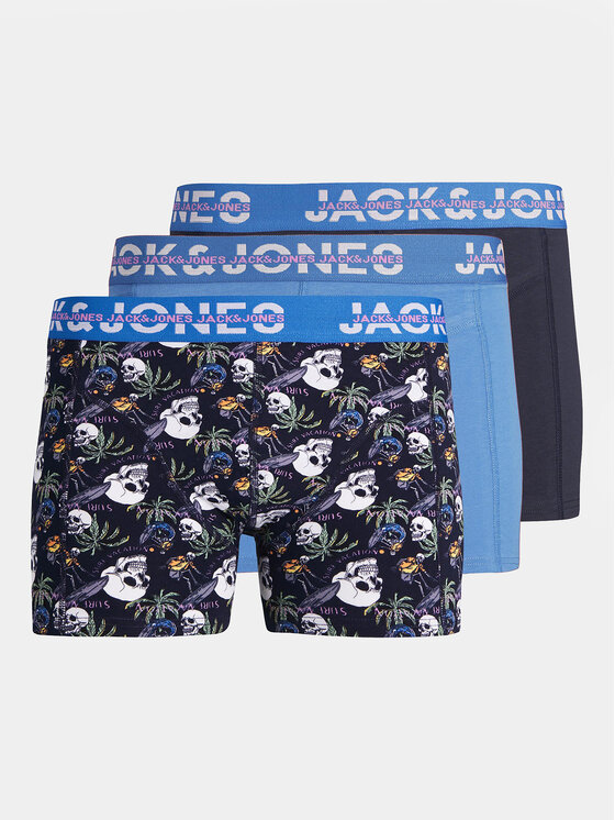 Jack&Jones Junior Súprava 3 kusov boxeriek Havana 12250356 Tmavomodrá