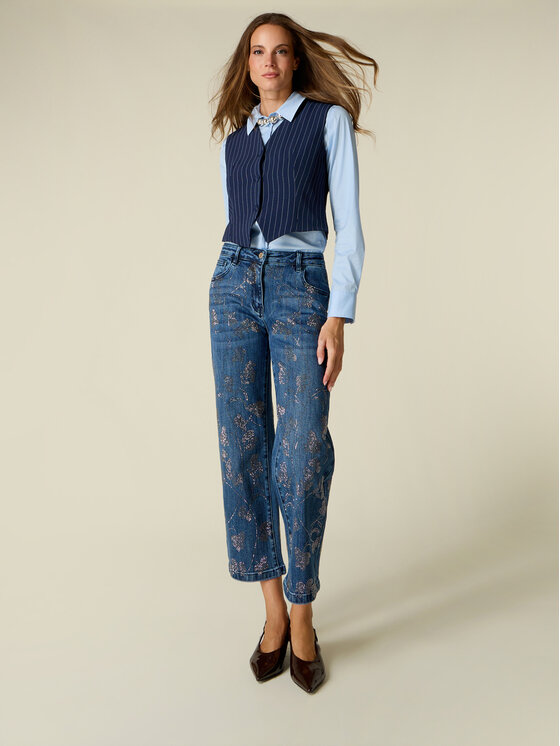 Oltre Oltre Jeans P43JR009891N034 Blu Boy Fit