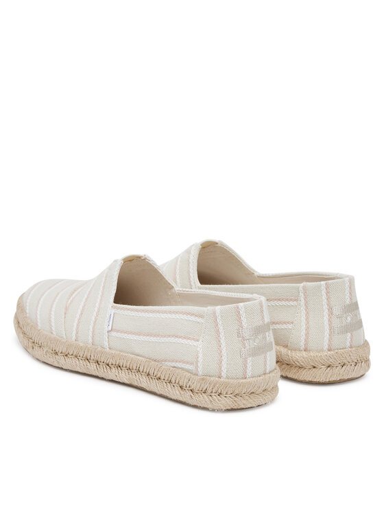 Toms Toms Еспадрильї Natural Woven Stripes 10021816 Бежевий