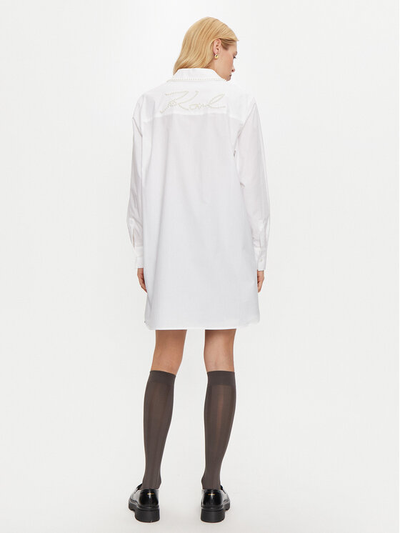 KARL LAGERFELD KARL LAGERFELD Košulja 246W1602 Bijela Relaxed Fit
