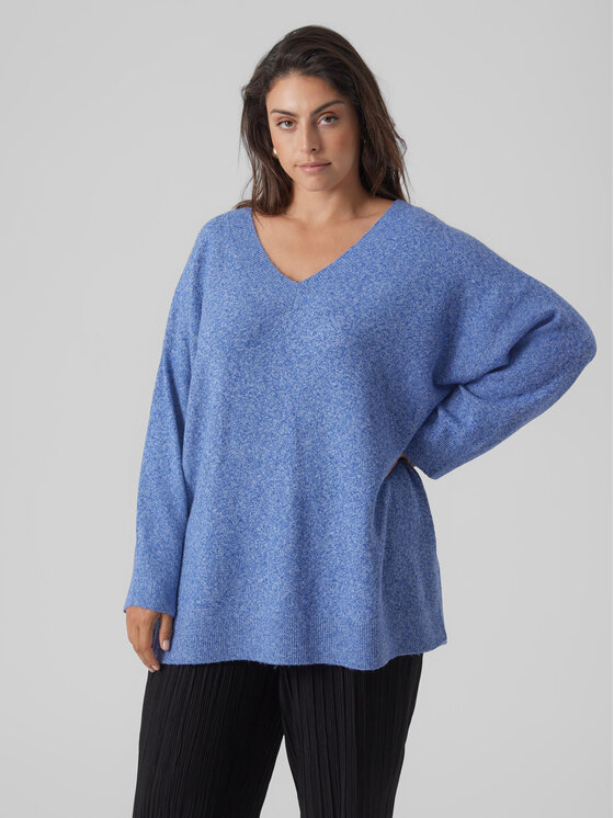 Vero Moda Curve Vero Moda Curve Pullover 10297266 Blau Regular Fit