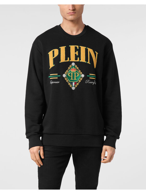 PHILIPP PLEIN PHILIPP PLEIN Bluza 24685 Czarny Regular Fit