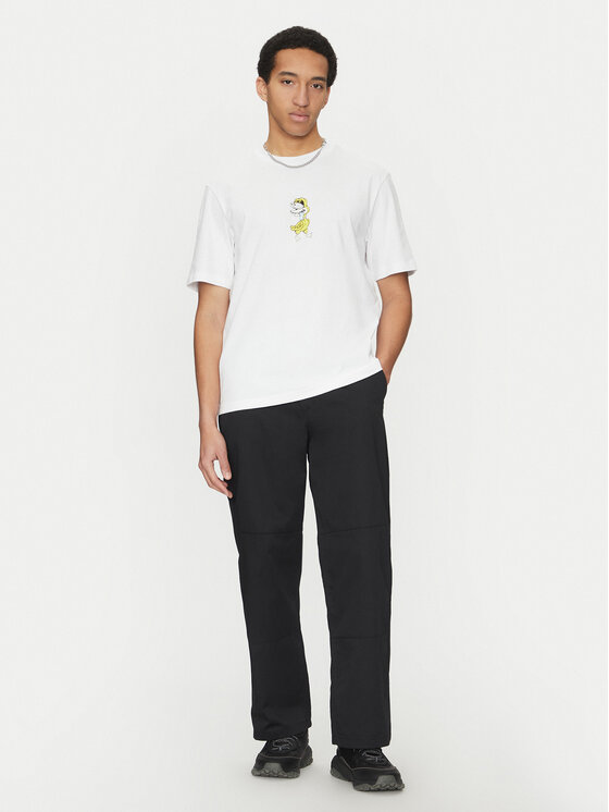 HUGO HUGO T-särk Nutongo 50533391 Valge Regular Fit