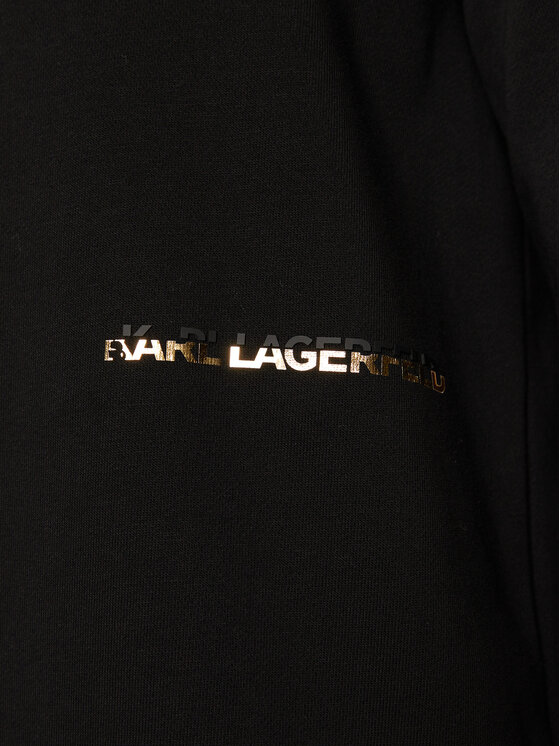 KARL LAGERFELD KARL LAGERFELD Majica dugih rukava 705463 551900 Crna Regular Fit