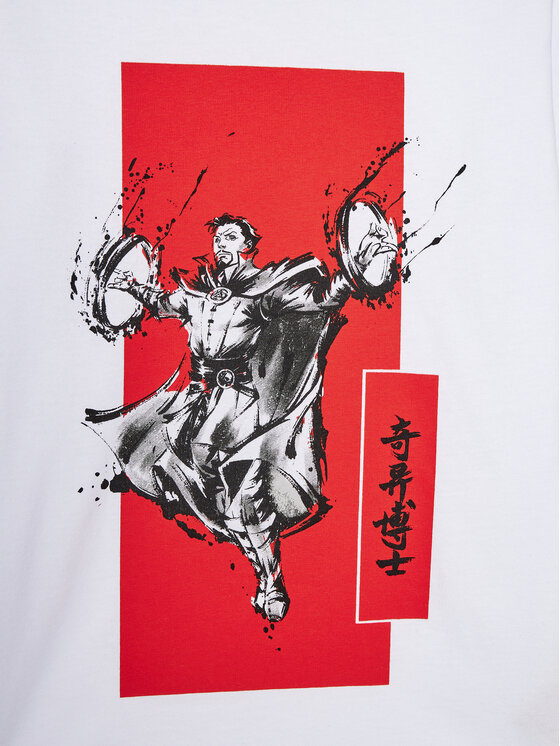 Jack & Jones Junior Jack & Jones Junior Bluzka MARVEL 12217803 Biały Regular Fit