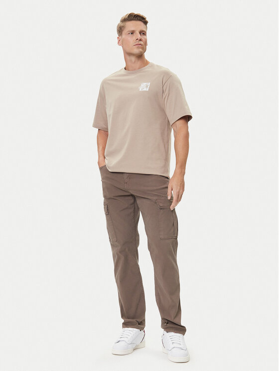 The North Face The North Face T-Shirt Connect NF0A8E3Y Beige Relaxed Fit