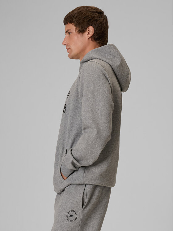 4F 4F Bluza CITY FORM Szary Regular Fit
