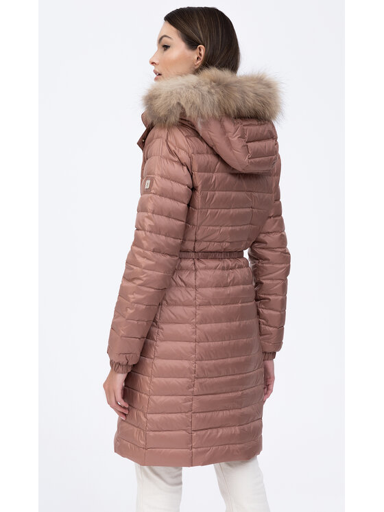 Tiffi Tiffi Kurtka damska PUMORI Brązowy Slim Fit