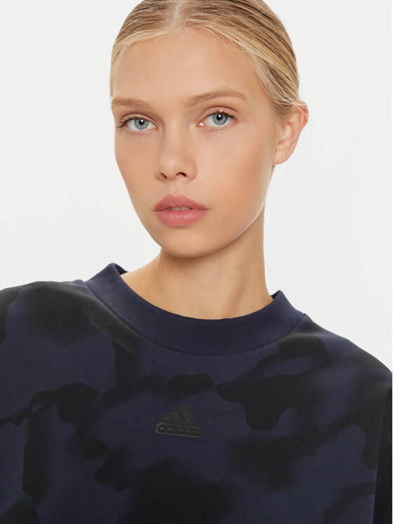 adidas adidas Μπλούζα Future Icons 3-Stripes IW5297 Σκούρο μπλε Loose Fit