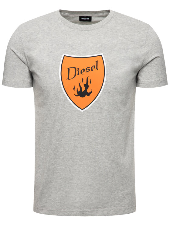 Diesel Diesel T-Shirt T-Diego-B2 00SXMH 0091A Szary Regular Fit