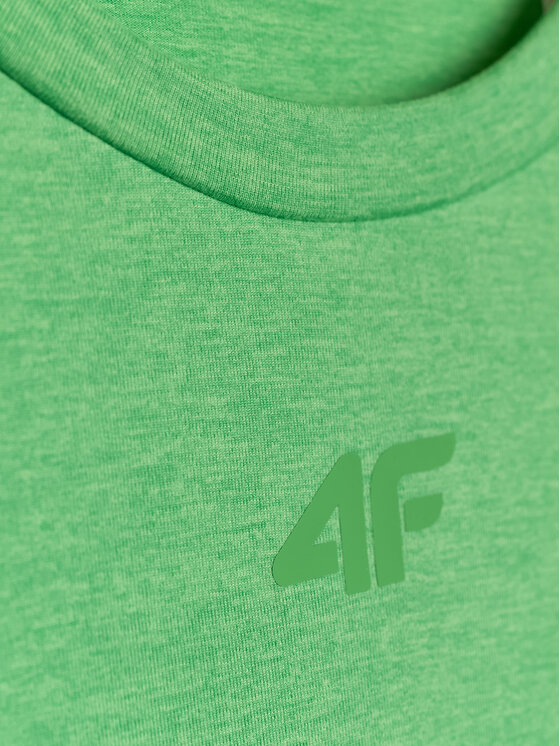 4F 4F Koszulka techniczna BASIC+ Zielony jasny Regular Fit