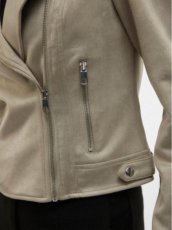 Vero Moda Vero Moda Kurtka z imitacji skóry Jose 10300938 Szary Regular Fit