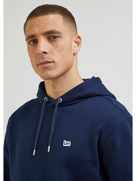 Lee Lee Felpa PLAIN HOODIE Blu Regular Fit