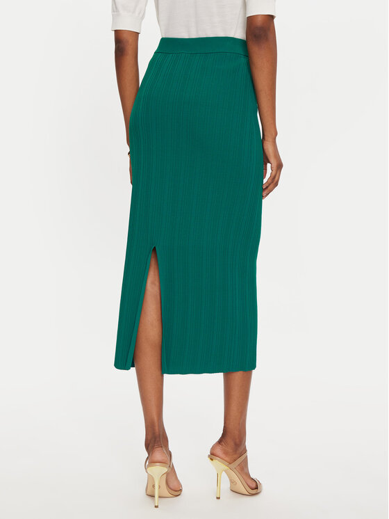 Sisley Sisley Suknja olovka 1WTHM000C Zelena Slim Fit