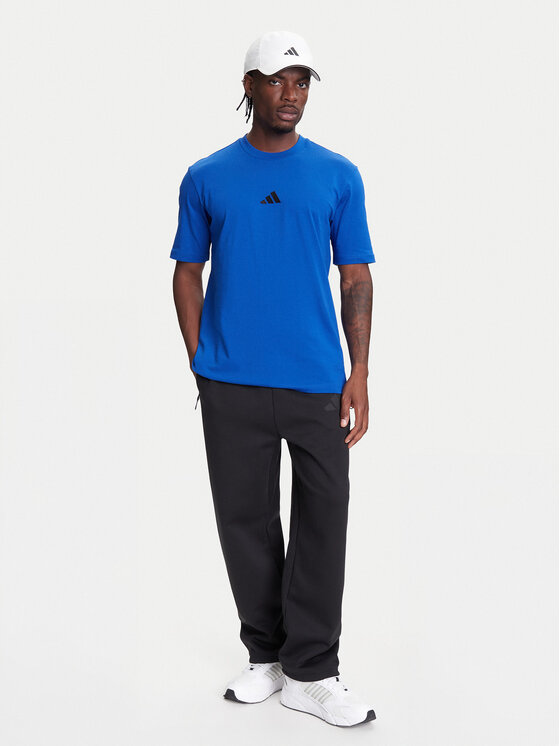 adidas adidas Tricou Essentials Small Logo JF1094 Albastru Regular Fit