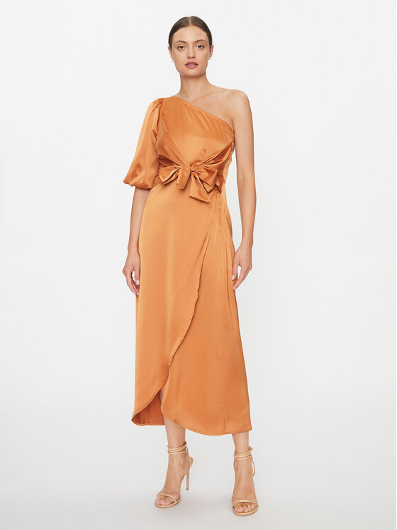 YAS YAS Коктейльна сукня 26031522 Коричневий Regular Fit