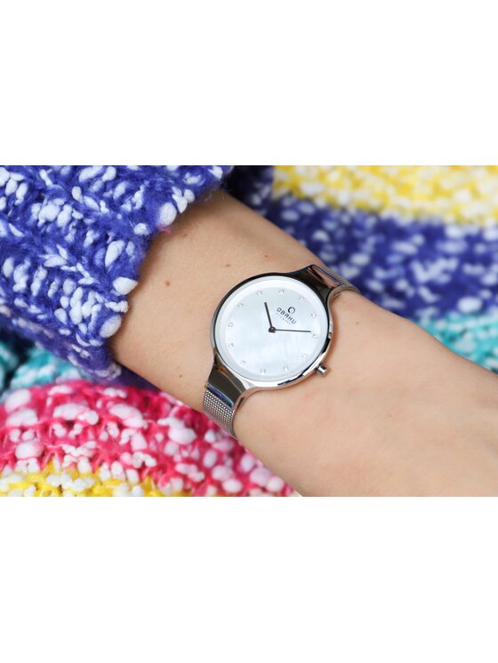 Obaku Obaku Hodinky V173LXCIMC Strieborná