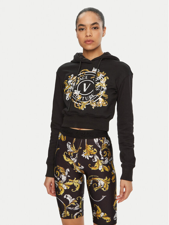Versace Jeans Couture Versace Jeans Couture Μπλούζα 78HAIC01 Μαύρο Regular Fit