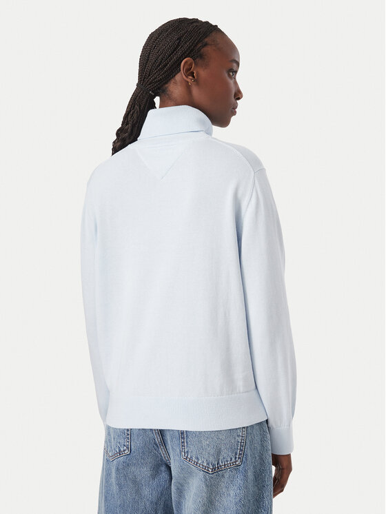 Tommy Jeans Tommy Jeans Golf Essetnial DW0DW23361 Niebieski jasny Relaxed Fit