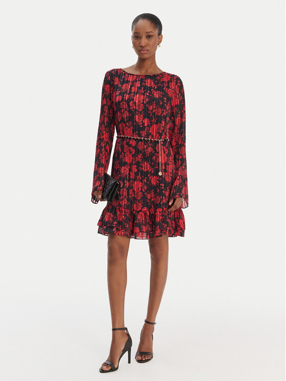 Guess Guess Vsakodnevna obleka W6RK37 WJ712 Rdeča Regular Fit