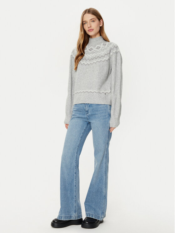Guess Guess Пуловер W4PR0Z Z3LQ0 Сив Regular Fit
