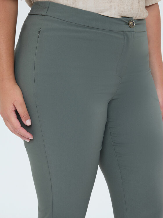 Fiorella Rubino Fiorella Rubino Pantaloni di tessuto P708L002409N035 Verde Regular Fit