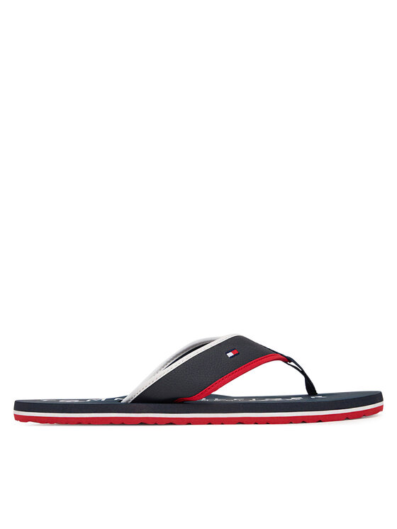 Tommy Hilfiger Tommy Hilfiger Čības uz pirksta Tumble Beach Sandal FM0FM05710 Tumši zils