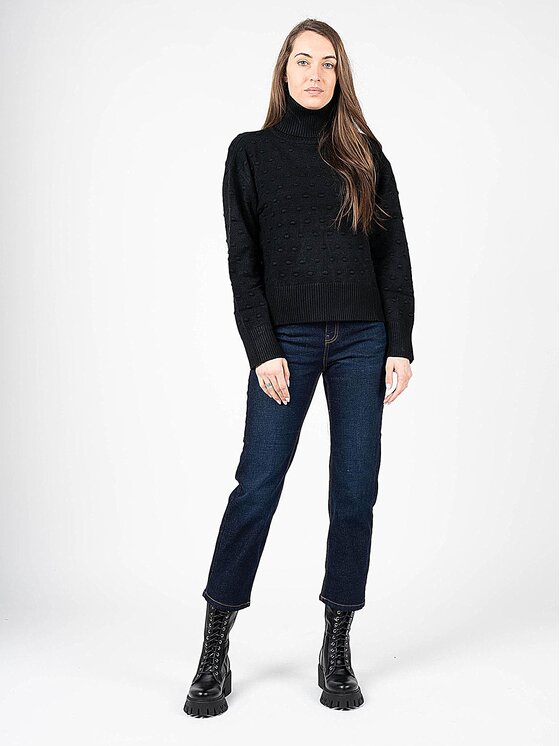 Silvian Heach Silvian Heach Πουλόβερ PGA22130LU Μαύρο Oversize