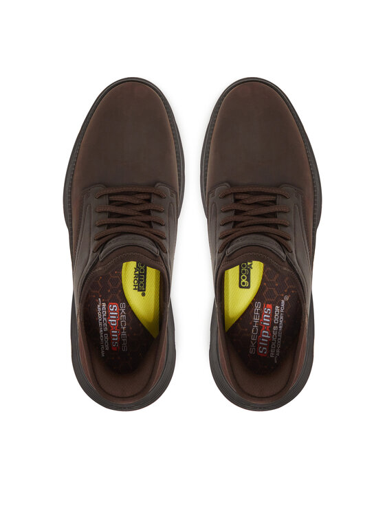 Skechers Skechers Sneakersy Garza-Gervin 205046/CHOC Brązowy