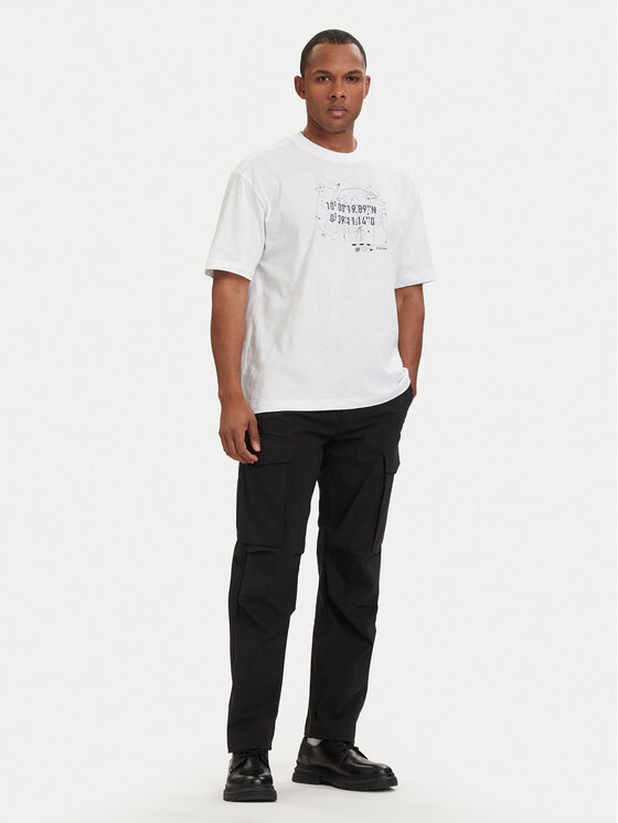 G-Star Raw G-Star Raw Majica Coord D29344-C372 Bela Relaxed Fit