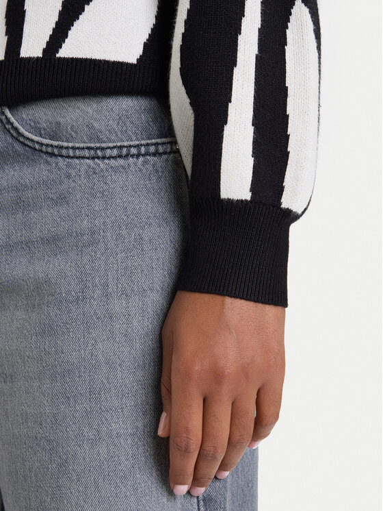 Vero Moda Vero Moda Πουλόβερ Siljeanimal 10330808 Λευκό Regular Fit