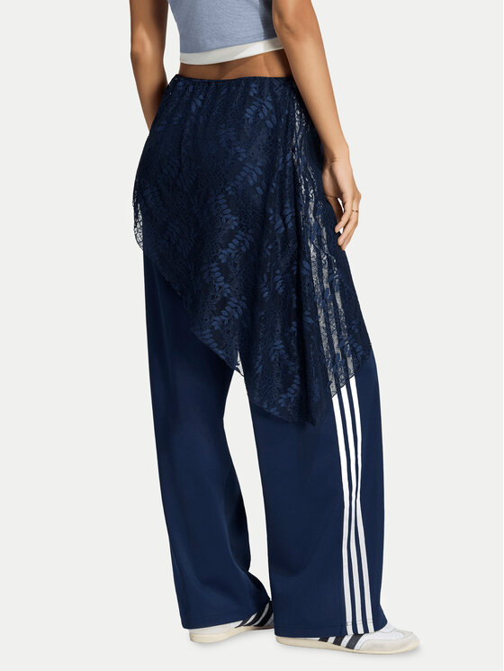 adidas adidas Spodnie dresowe 2In1 Firebird Loose Track Trousers With Lace Skirt LG4273 Niebieski Relaxed Fit