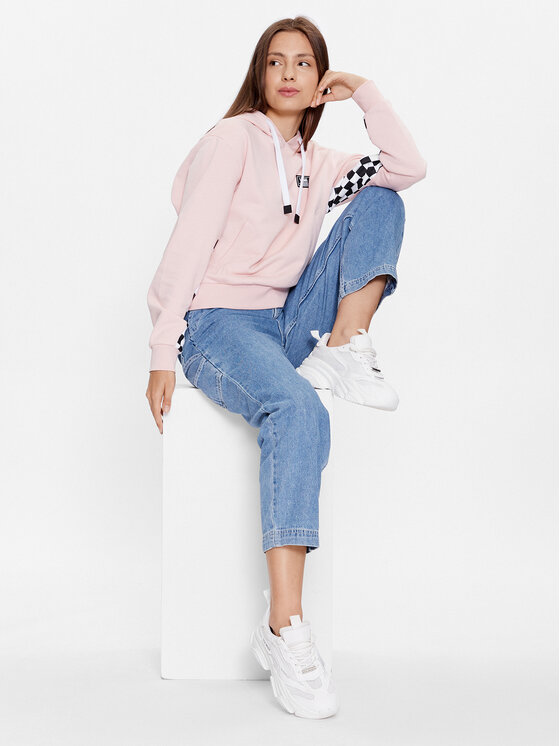 Vans Vans Felpa Boom Boom Check It Hoodie VN00045D Rosa Regular Fit