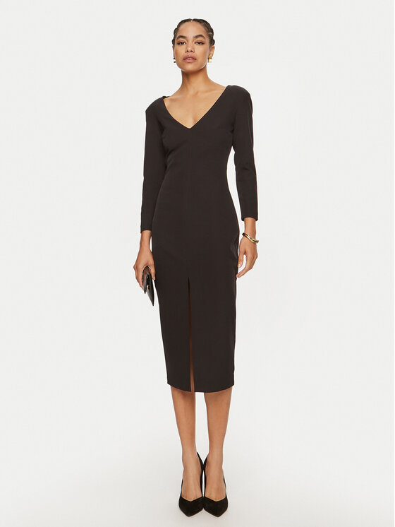 ACCESS FASHION ACCESS FASHION Kokteilinė suknelė 44-3329-468 Juoda Slim Fit