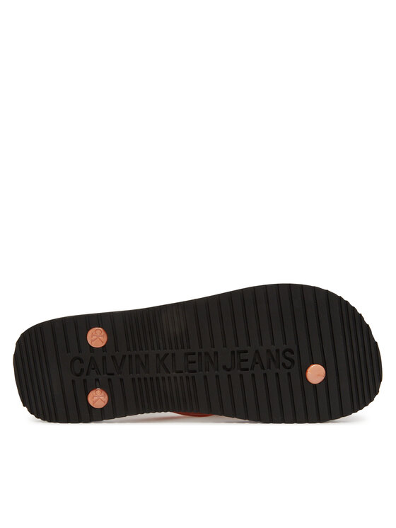 Calvin Klein Jeans Calvin Klein Jeans Japonki Beach Sandal Monologo Tpu YW0YW01719 Złoty