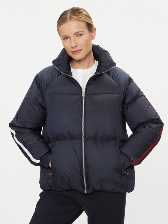 Tommy Hilfiger Vatovaná bunda WW0WW40093 Tmavomodrá Regular Fit