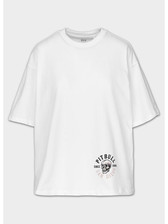 PITBULL PITBULL T-Shirt SKULL SURF Biały Regular Fit