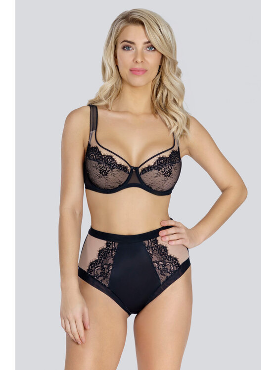 Rosme Rosme Biustonosz z fiszbiną Jessica Czarny