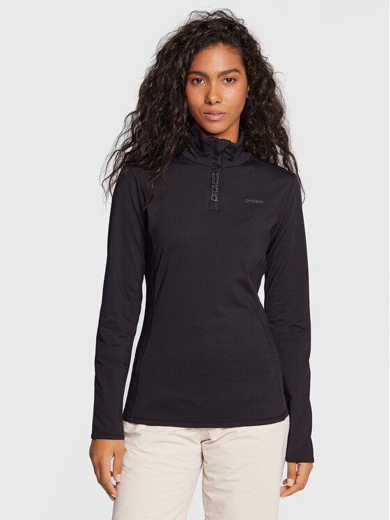 Protest Protest Технічний світшот Fabriz P3693000 Чорний Slim Fit