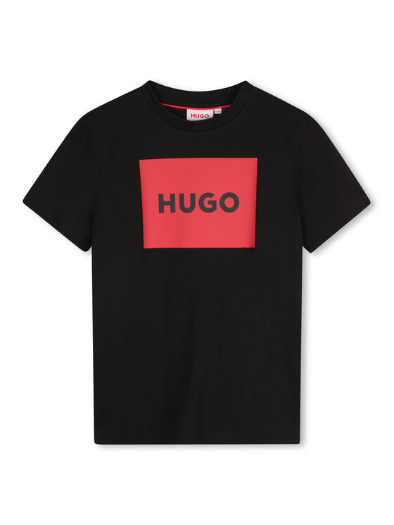 HUGO T-Shirt G00334 S Czarny Regular Fit