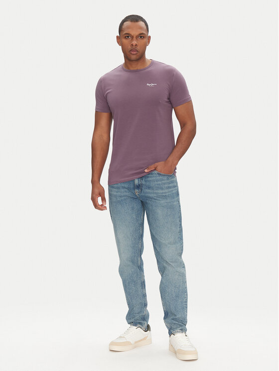 Pepe Jeans Pepe Jeans Футболка Original Basic PM508212 Фіолетовий Slim Fit